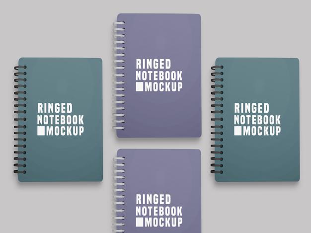 Free Notebook Set Mockup Psd
