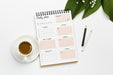 Free Notebook With Daily Plan Concept Psd