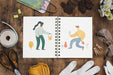 Free Notepad Mockup With Gardening Concept Psd