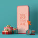 Free Online Shopping With Mobile And Shopping Elements Mockup Template Psd