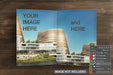 Free Opened Bi-Fold Flyer Brochure Cover Mockup Psd