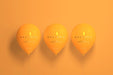 Free Orange Balloon Mockup Psd