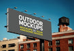 Free Ourtoor Panel With Lights Mock Up Psd