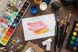 Free Painting Palette And Brushes Psd