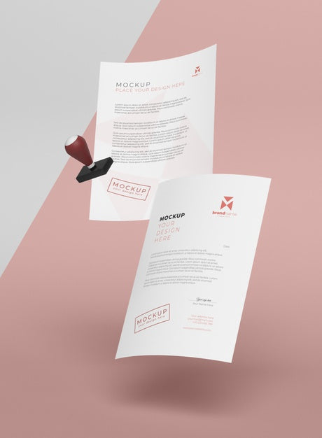 Free Paper And Seal Mock-Up Assortment Psd