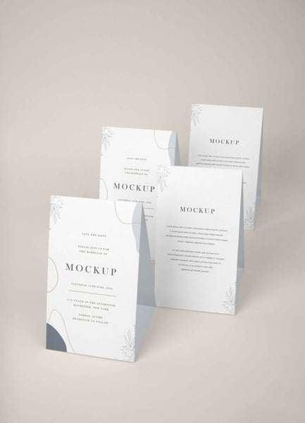 Free Paper Table Tent Mockup Design Psd