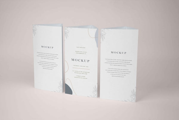 Free Paper Table Tent Mockup Design Psd