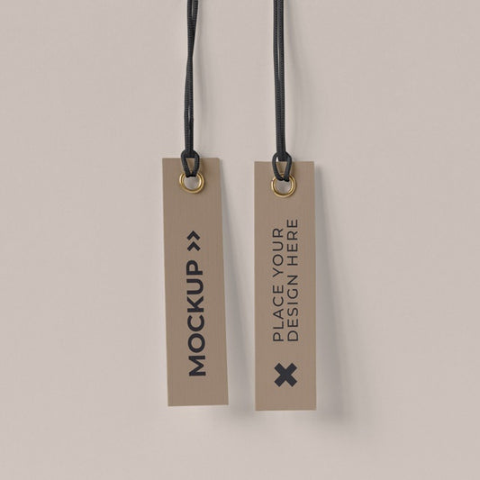 Free Paper Tag Design Mockup Psd