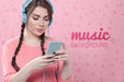 Free Pastel Spring Concept Mock-Up Psd