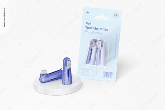 Free Pet Toothbrushes Mockup Psd