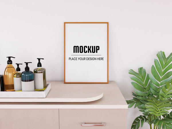 Free Photo Frame Mockup Realistic On The Desk