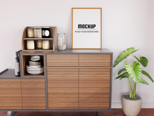 Free Photo Frame Mockup Realistic On The Desk