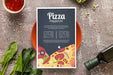 Free Pizza Menu Concep Mock-Up Psd