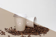 Free Plastic Cups With Coffee Beans Psd