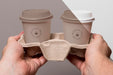 Free Plastic Cups With Coffee Mock Up In Support Psd
