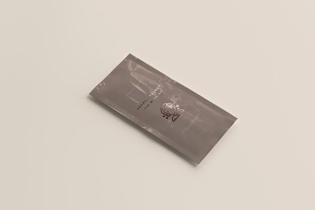 Free Plastic Sachet Packet Mockup Psd