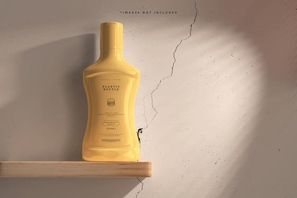 Free Plastic Sauce Bottle Mockup Psd