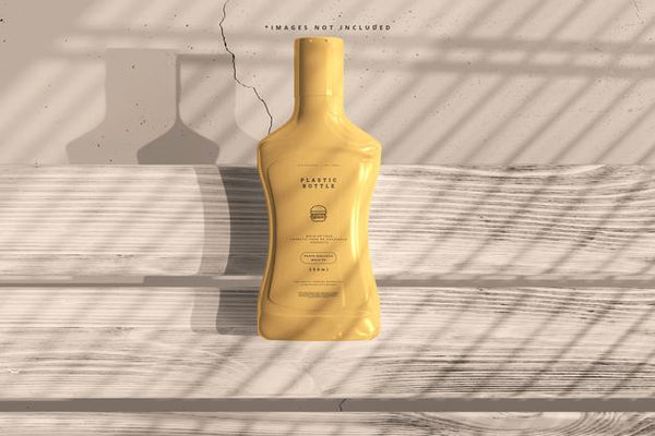 Free Plastic Sauce Bottle Mockup Psd