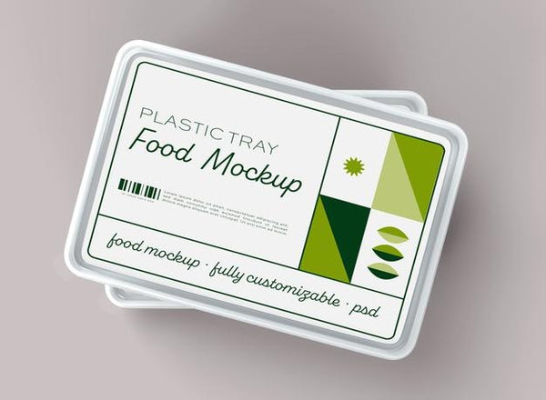 Free Plastic Tray Food Mockup Psd