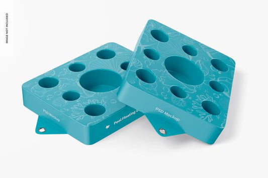 Free Pool Floating Drink Trays Mockup Psd