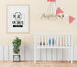 Free Poster Frame In Children'S Bedroom Psd Mockup Psd
