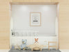 Free Poster Frame In Kids Room Psd Mockup Psd