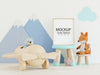 Free Poster Frame In Kids Room Psd Mockup Psd