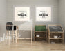 Free Poster Frame In Living Room Psd Mockup Psd