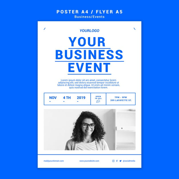 Free Professional Business Poster Template Psd