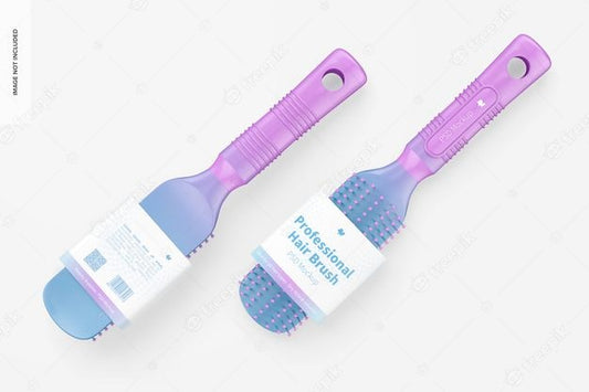 Free Professional Hair Brushes Mockup Psd