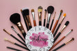 Free Professional Makeup Brushes On Table Psd