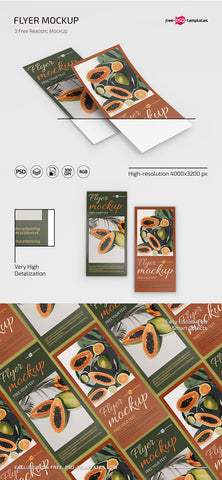 Free Psd Flyer Mockup Template