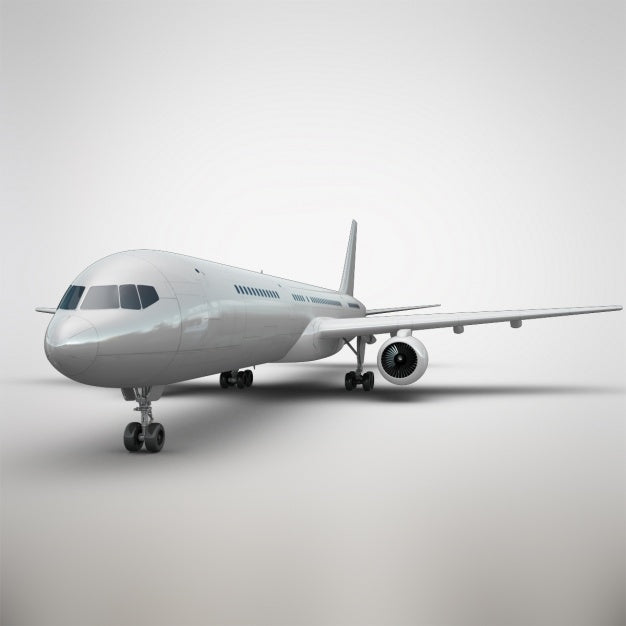 Free Realistic Airplane Presentation Psd