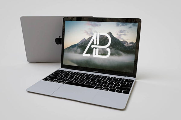 Free Realistic Apple Macbook Mockup