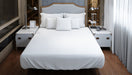 Free Realistic Bright Modern Double Bedroom With Furniture Psd