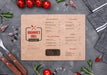 Free Restaurant Menu Concept Mock-Up Psd