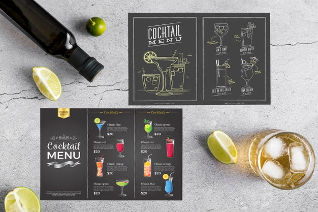 Free Restaurant Menu Concept Mock-Up Psd