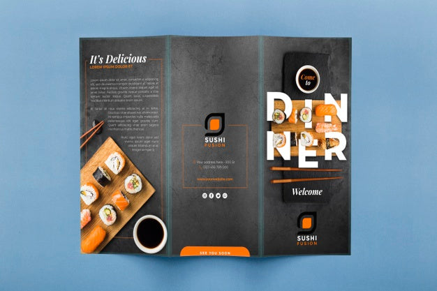 Free Restaurant Menu Concept Mockup Psd