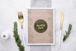 Free Restaurant Menu Concept Mockup Psd