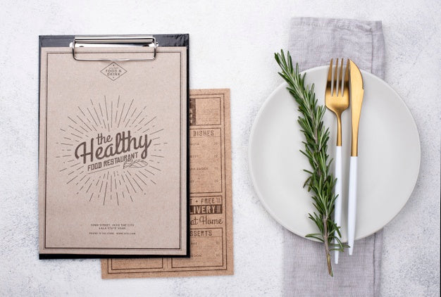 Free Restaurant Menu Concept Mockup Psd