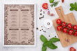 Free Restaurant Menu Concept Mockup Psd