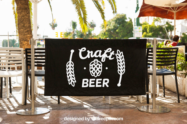 Free Restaurant Terrace Mockup Psd