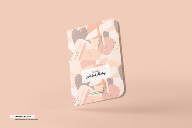 Free Round Corner Notebook Mockup Psd