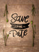 Free Save The Date Flowers Concept Mock-Up Psd