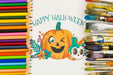 Free Sheet With Happy Halloween Concept Psd
