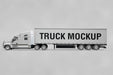 Free Side View Of Truck Mockup Psd