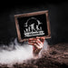 Free Slate Mockup With Halloween Concept Psd