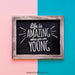 Free Slate Mockup With Quote Psd