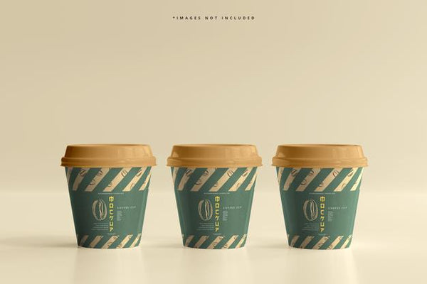 Free Small Size Biodegradable Paper Cup Mockup Psd