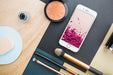 Free Smartphone Mockup With Cosmetic Concept Psd